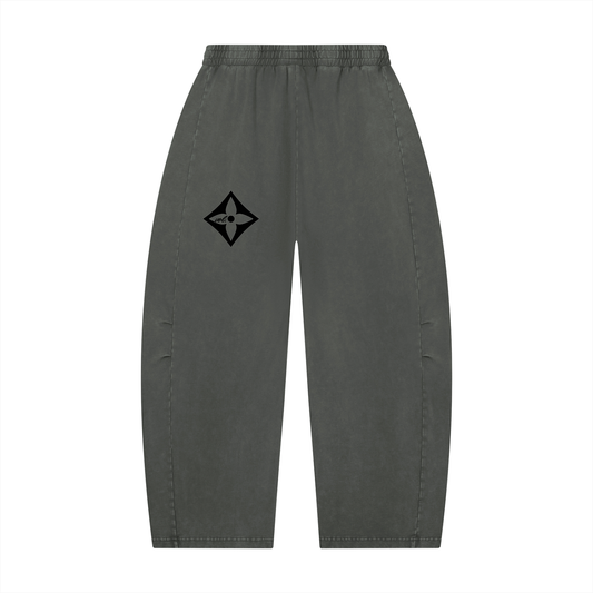 Tagged Over Barrel Leg Pants
