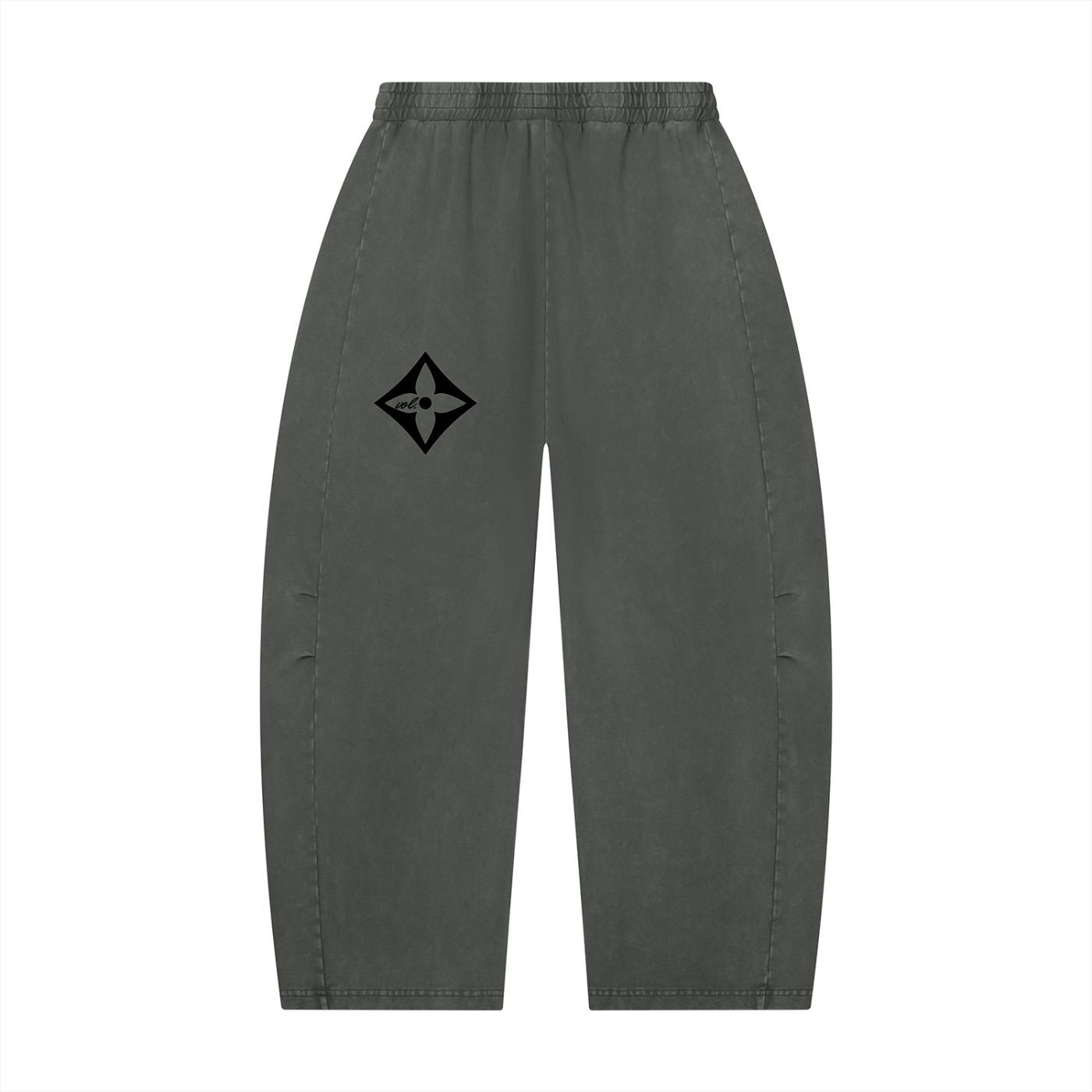 Tagged Over Barrel Leg Pants