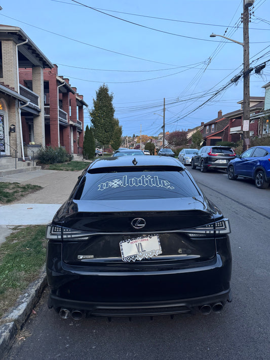 Outlined Chrome Banner